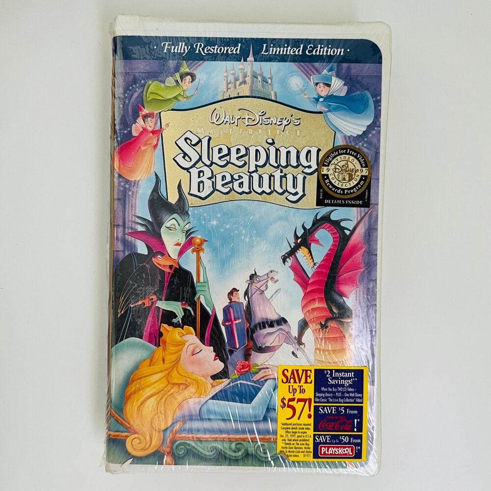 WALT DISNEY Masterpiece Collection Sleeping Beauty VHS Tape
